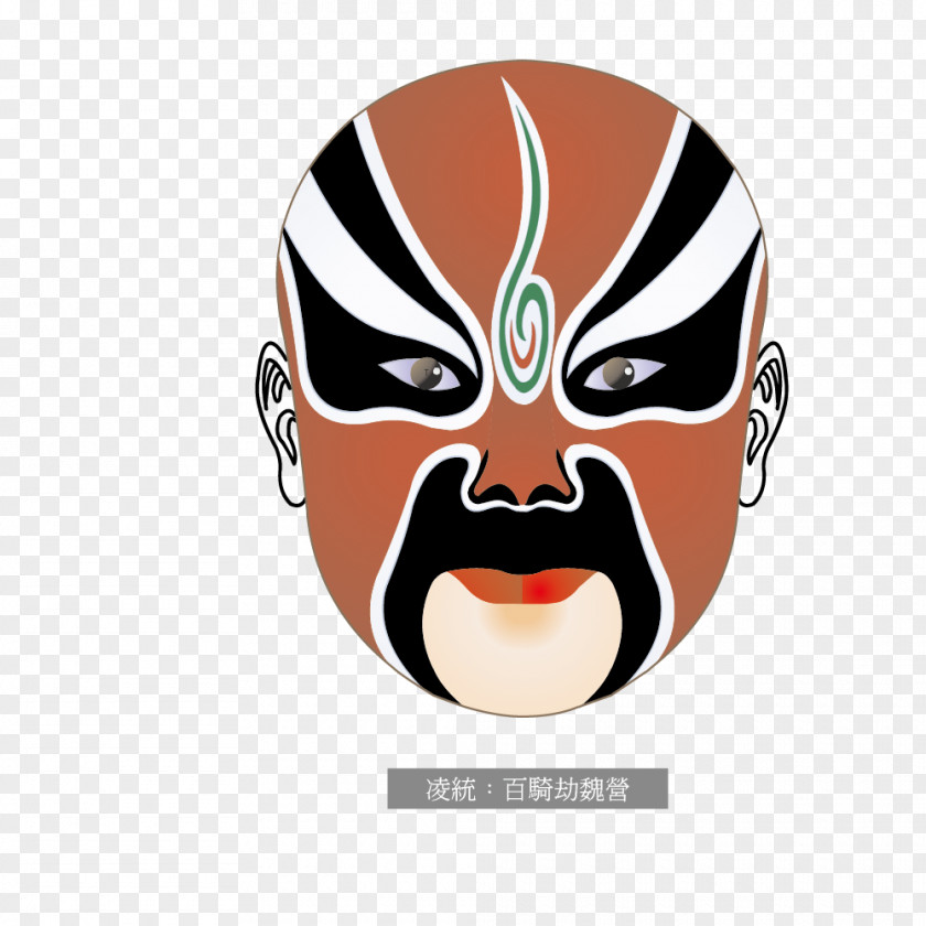 Peking Opera Hijacked One Hundred Wei Ling Tong Camp Beijing Mask Chinese PNG