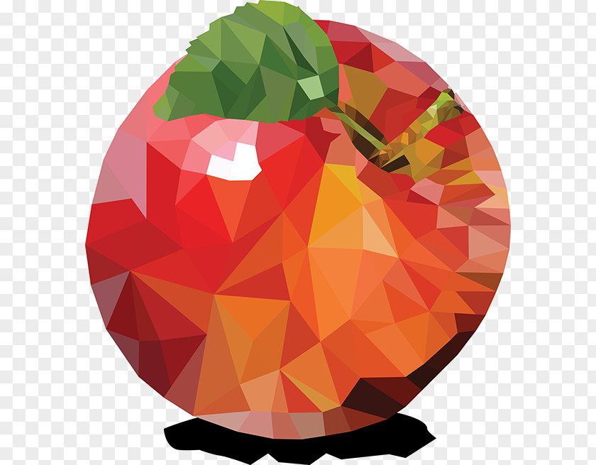 Triangle Mosaic Sphere Leaf PNG