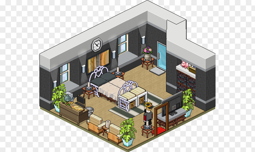 Apartment Habbo House Real Estate Living Room PNG