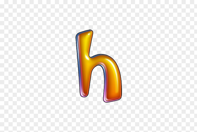 Drops The Letter H Yellow Font PNG
