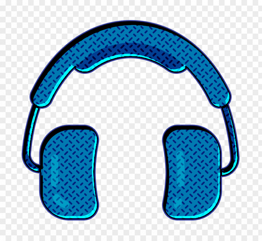 Electric Blue Aqua Free Icon Headphones Hipster PNG