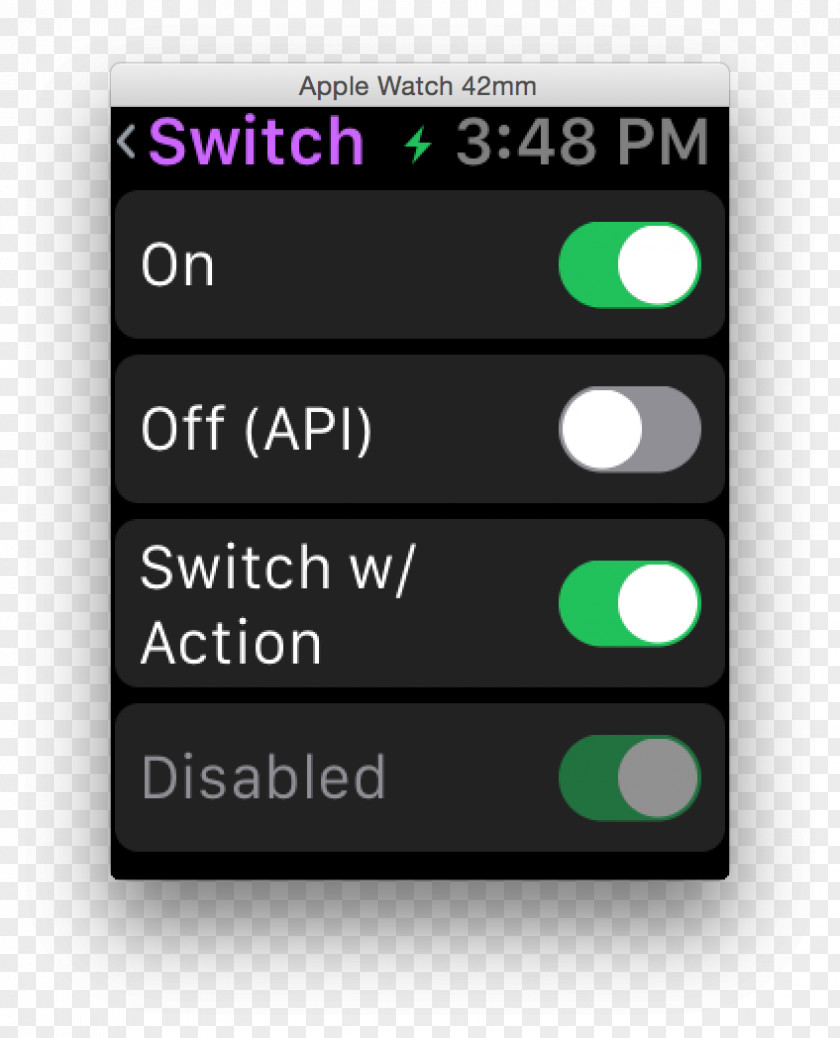 Gui Elements WatchKit WatchOS 3 Xamarin Watch OS PNG