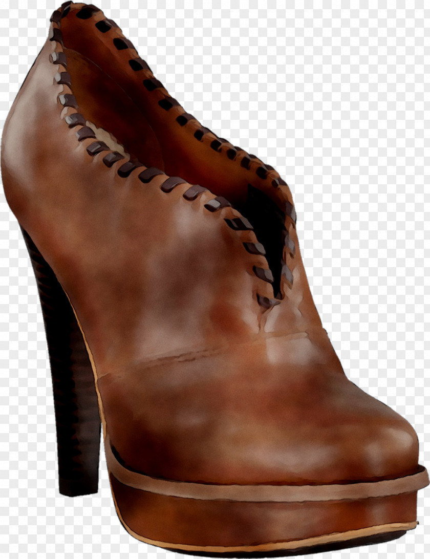 High-heeled Shoe Leather Boot PNG