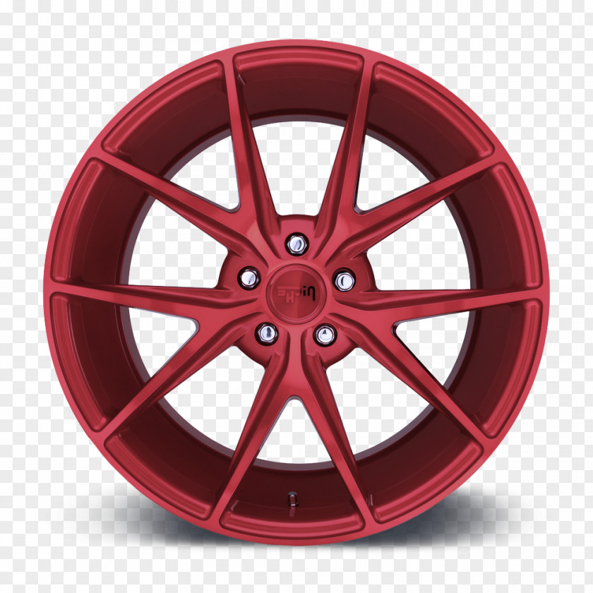 Hubcap Vehicle Alloy Wheel Rim Spoke Red PNG