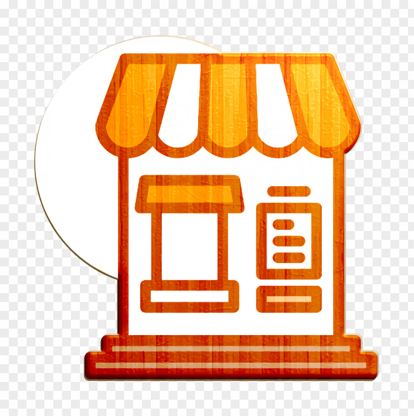 Street Food Icon Stand PNG