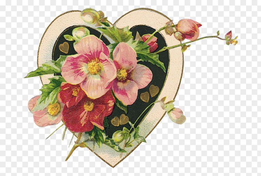 Valentine's Day Paper Garden Roses Wallpaper PNG