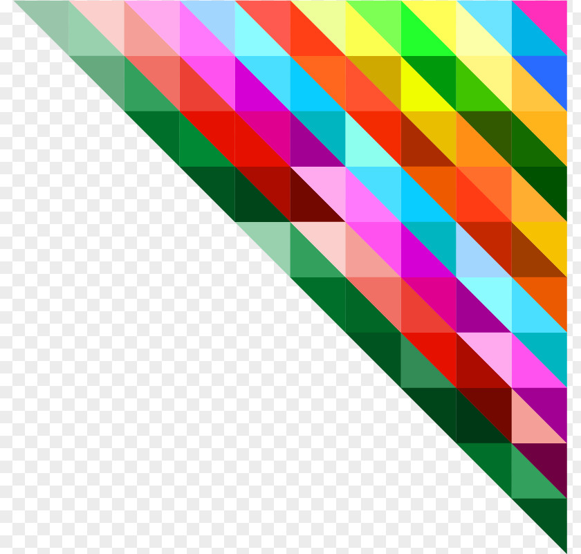 Colorful Vector Polygon Triangle Geometry PNG