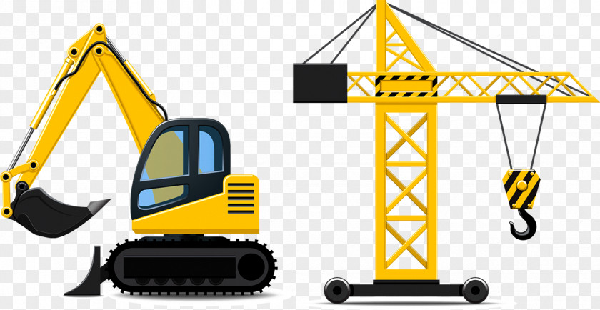 Cartoon Construction Truck Car Architectural Engineering Heavy Equipment Vehicle PNG