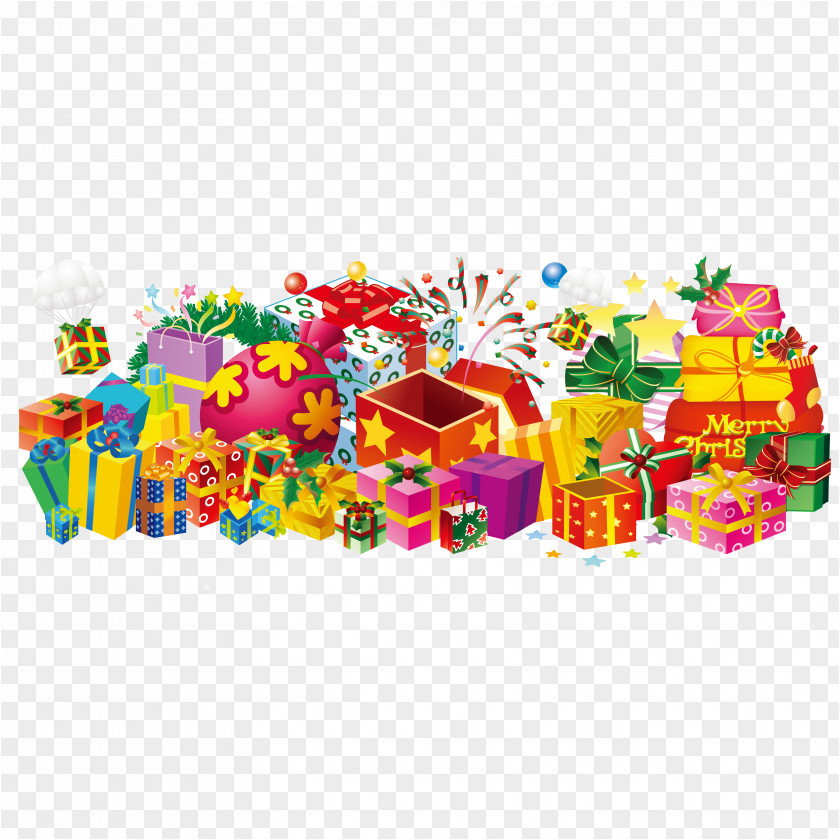Christmas Gift Vector Material Clip Art PNG