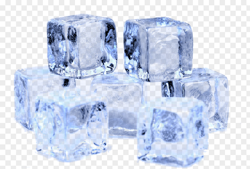 Crushed Ice Clear Cube Clip Art PNG