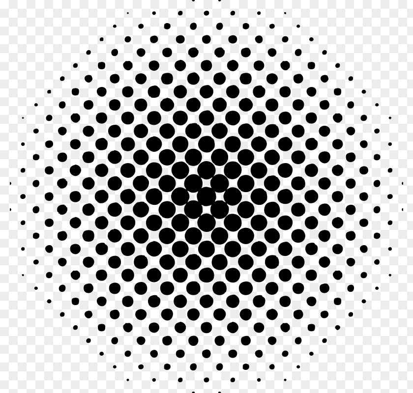 Dot Halftone Circle PNG