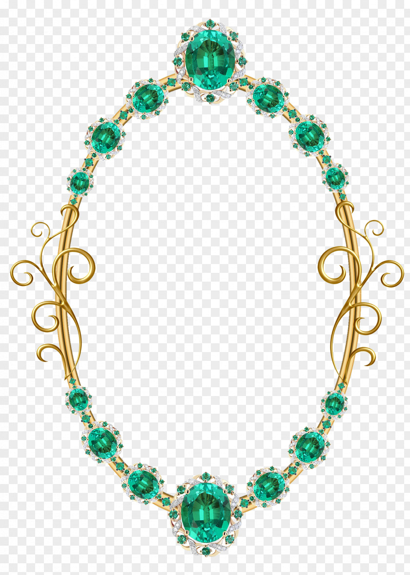 Emerald Jewellery Picture Frames Necklace Gemstone Gold PNG