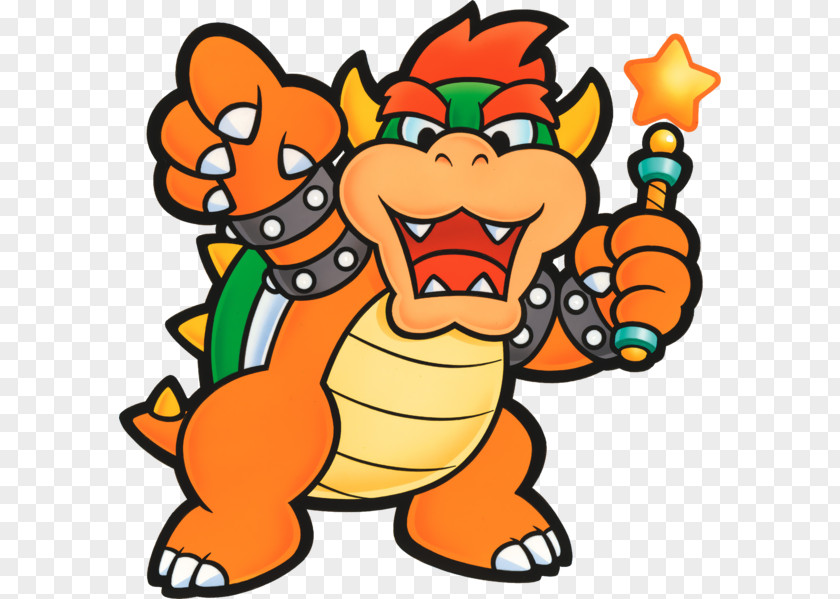 Mario Bros Super Bros. Bowser Paper PNG