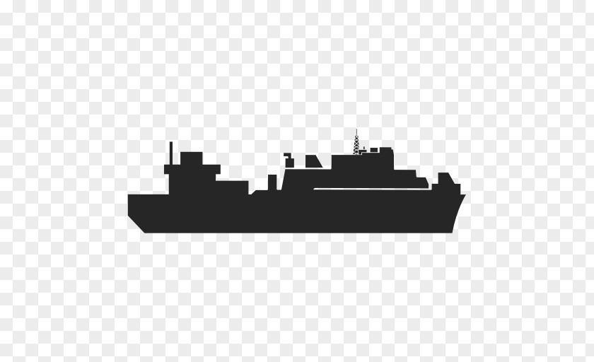 Naval Architecture Destroyer White Font PNG