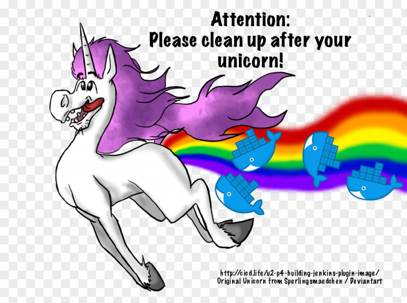 Unicorn Flatulence Rainbow Drop PNG