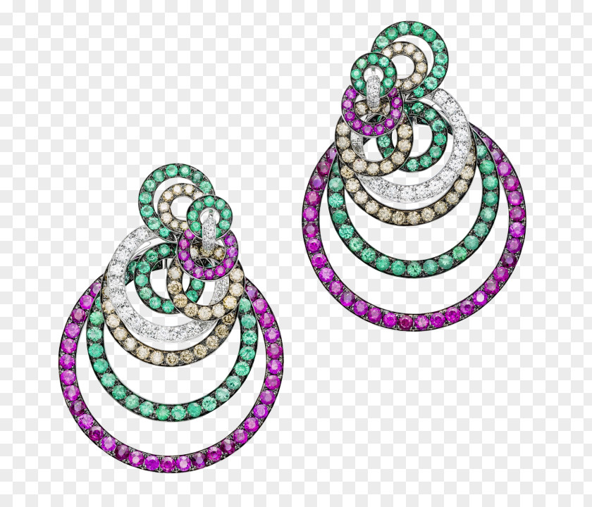 Emerald Earring Jewellery Romani People Colored Gold PNG
