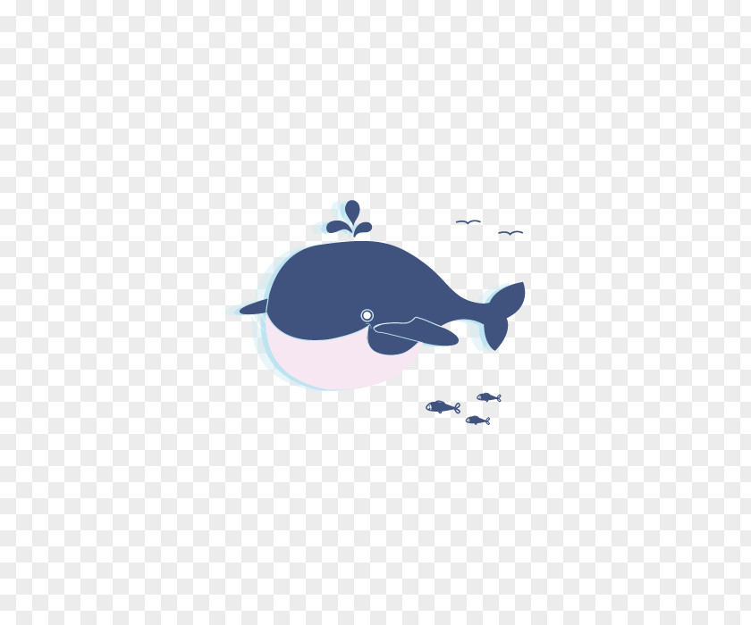 Four Whales Swimming Sticker Blue Whale Illustration PNG