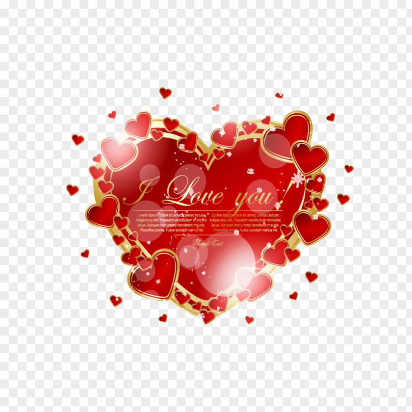 Halo Love Valentines Day Romance Heart Greeting Card PNG