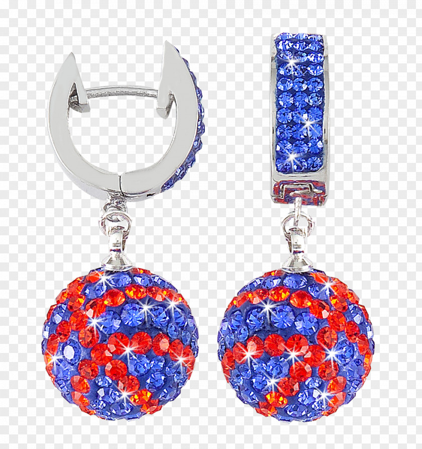 Orange Crystal Earring Blue Jewellery Gemstone Red PNG