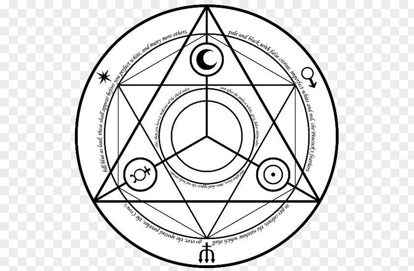 Black Circle Alchemy Alchemical Symbol Magic PNG