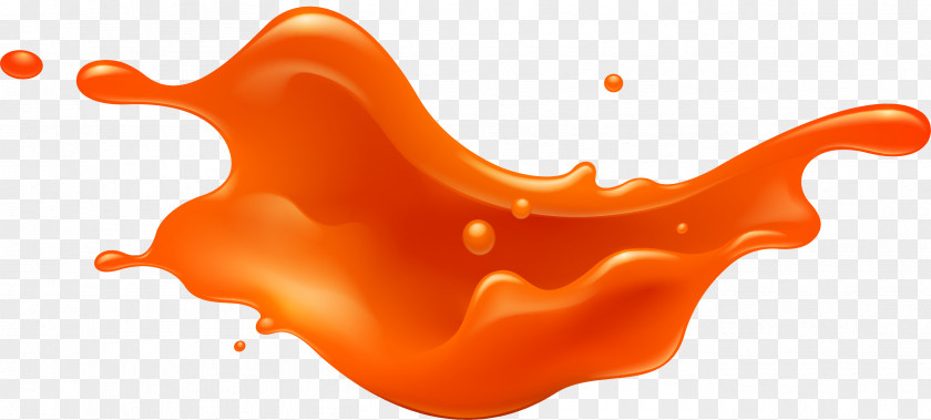 Orange Splash Sticker Color Plastic White PNG