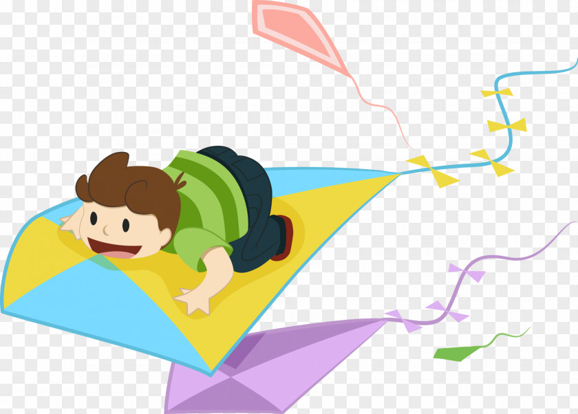 The Boy's Kite Vector Flight Child PNG