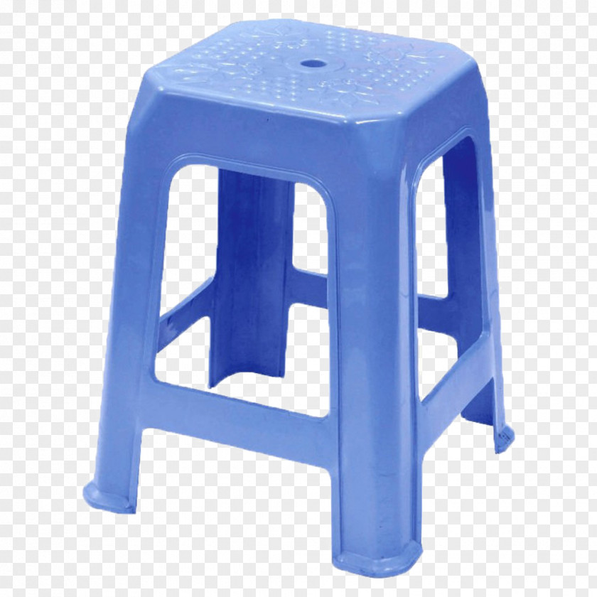 Chair Plastic Stool Furniture Blue PNG