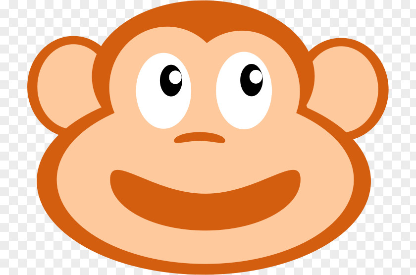 Monkey's Clipart Facial Expression Snout Smile Cartoon Clip Art PNG
