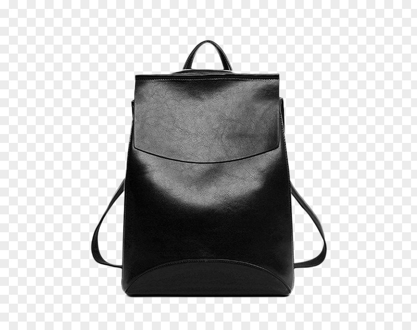 Solid Leather Coat Backpack Fashion Handbag Woman PNG