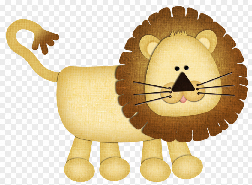 Jungle Safari White Lion Cat Mouse Clip Art PNG