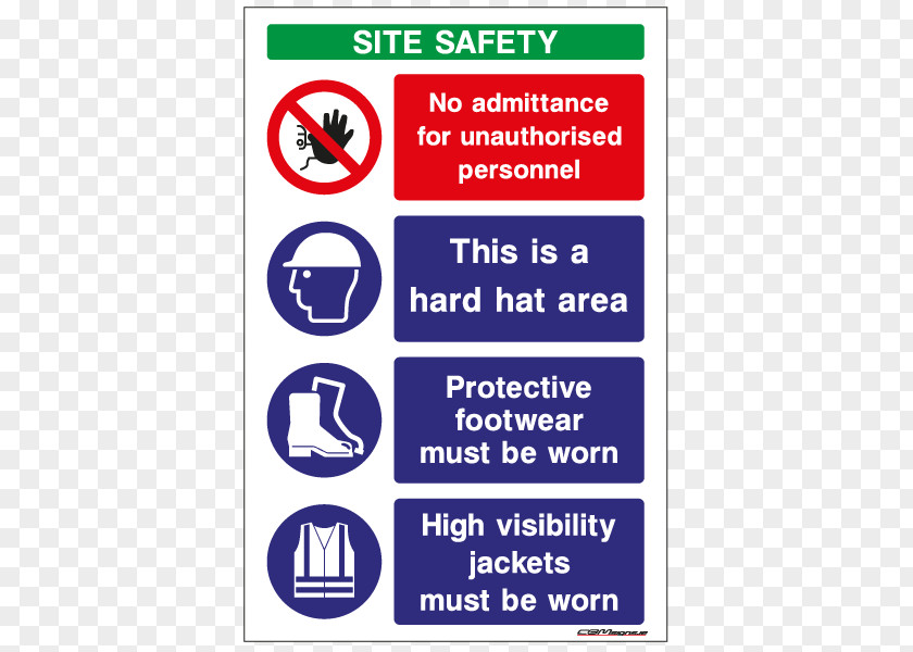 Occupational Safety And Health Construction Site Brand Sign PNG