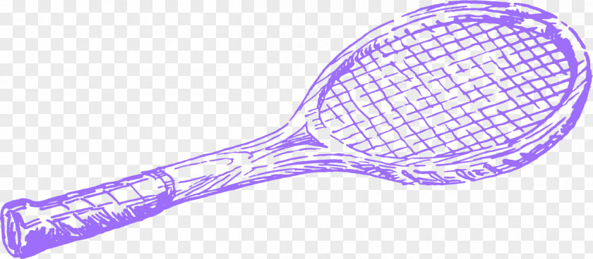 Vector Painted Badminton Racket Tennis Ball Illustration PNG