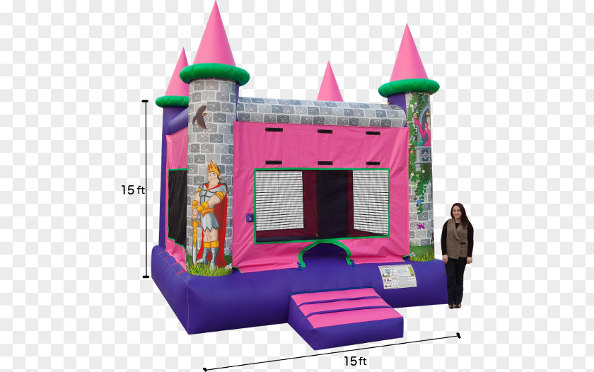Bounce House Inflatable Bouncers Castle Playground Slide PNG