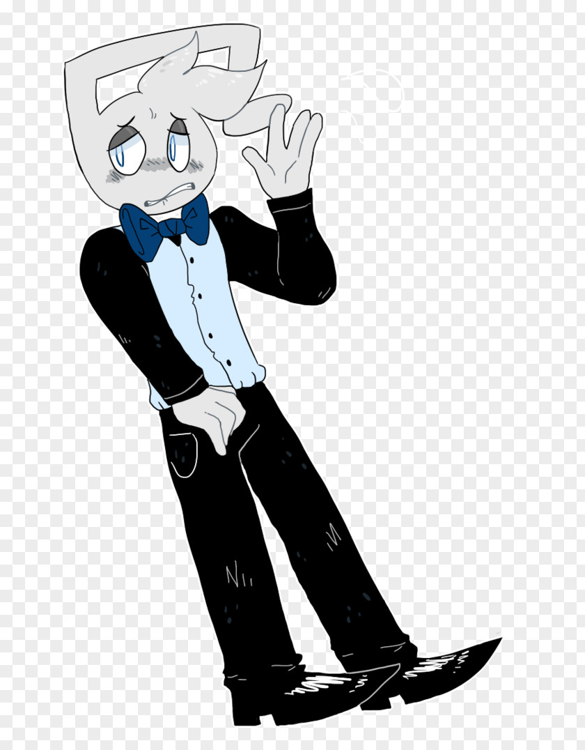 City Life Cartoon White Character Shoe PNG