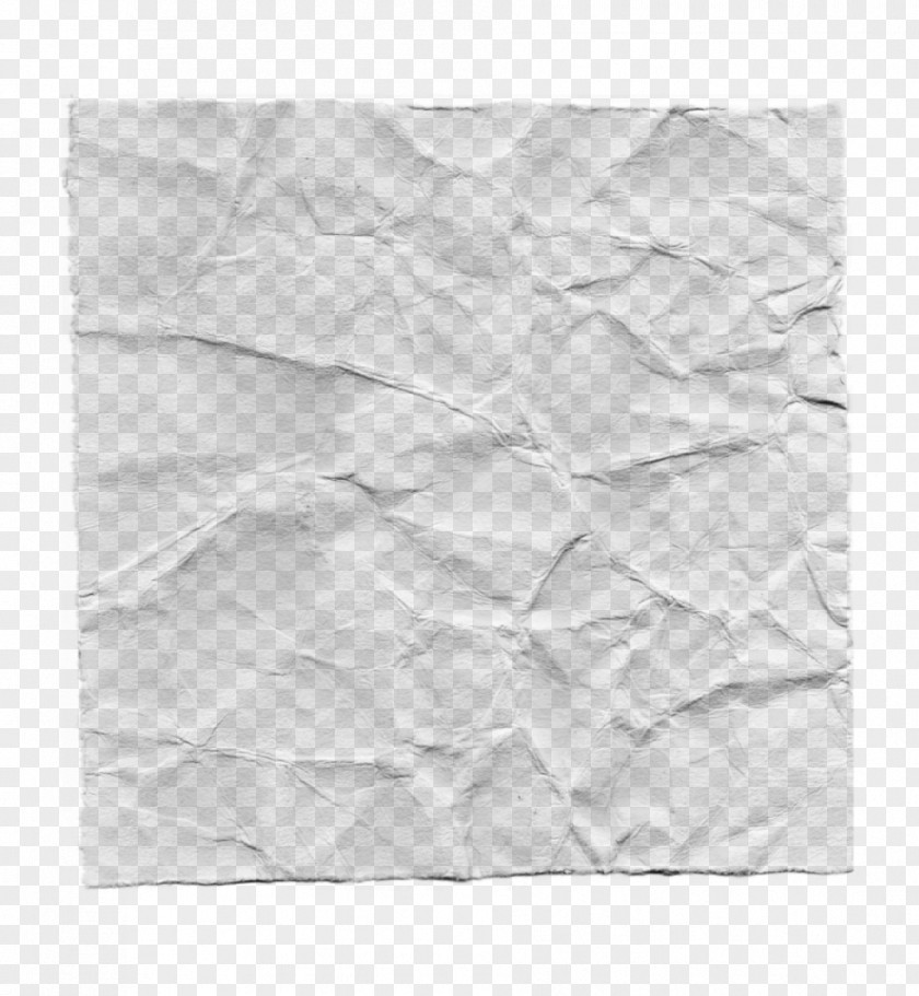 Creased White Paper Printing PNG