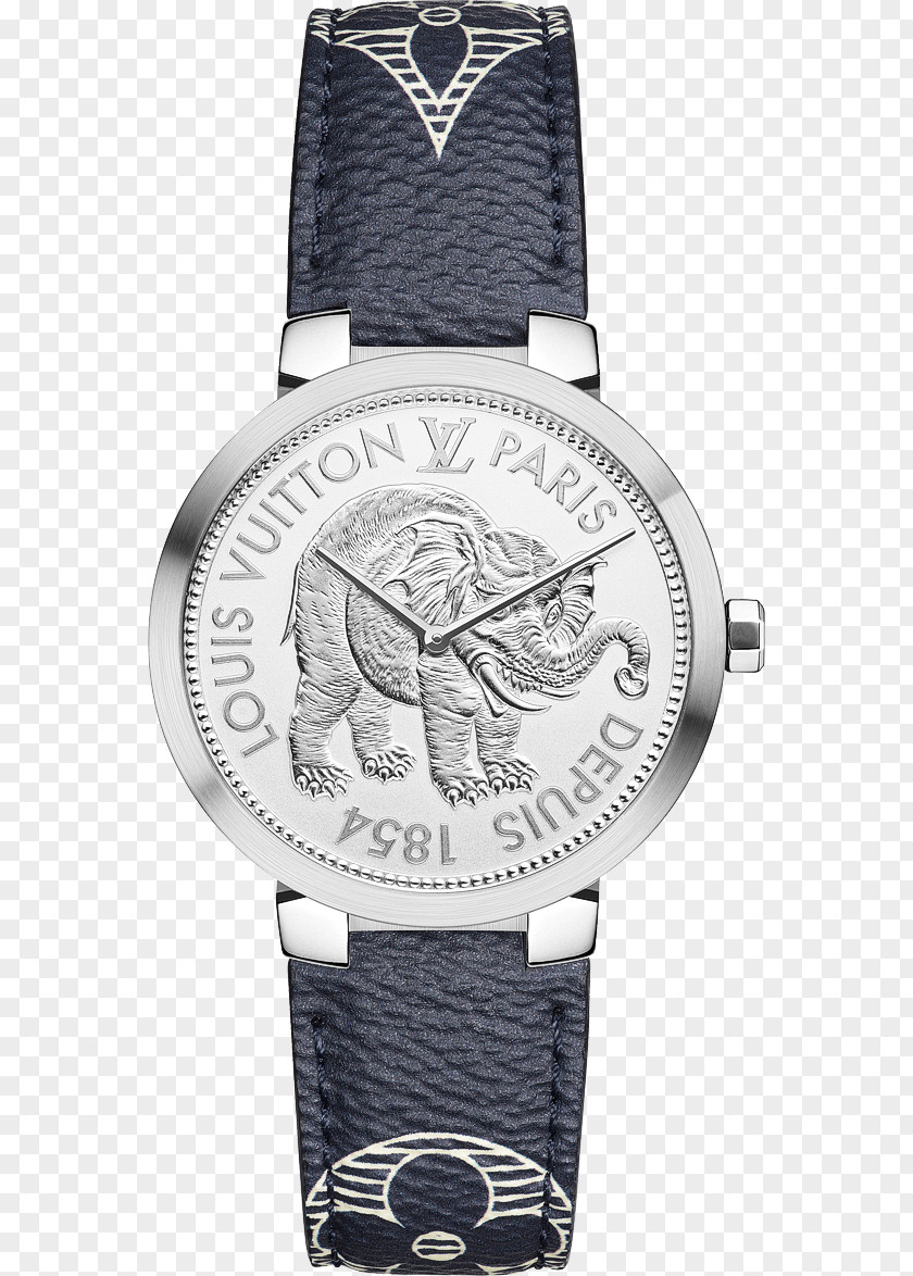 Elephant Motif Watch Louis Vuitton Jewellery Rolex Horology PNG