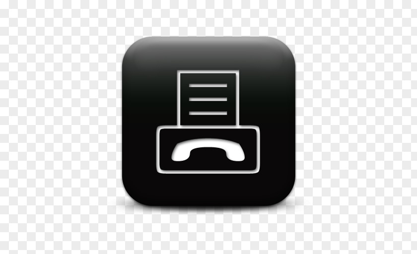 Free High Quality Fax Icon Black Internet PNG