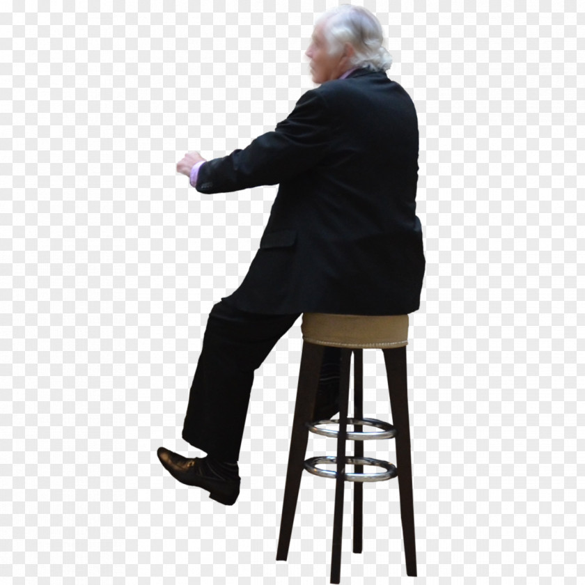 Sitting Man Bar Chair PNG