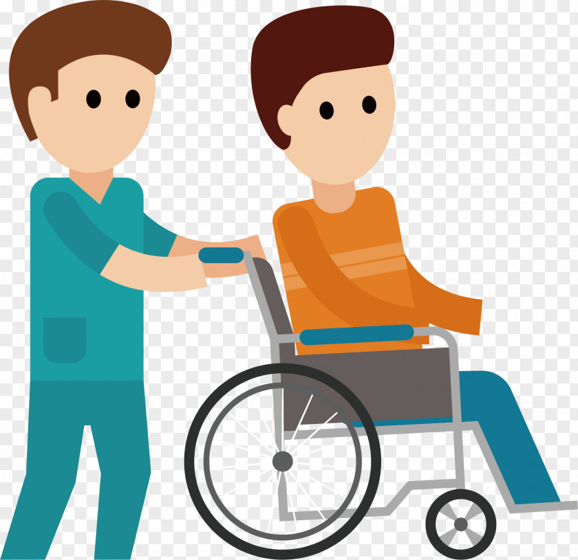 Wheelchair Motion Vector Disability Illustration PNG