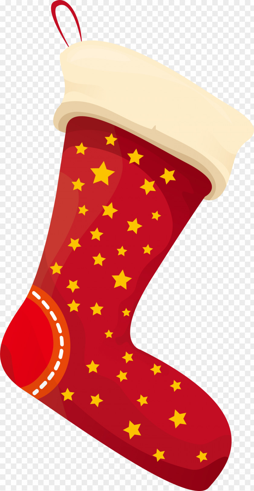 Yellow Star Socks Christmas Stocking Sock Clip Art PNG