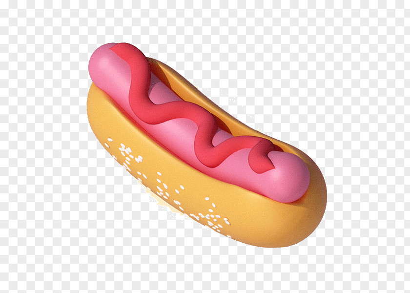 Cartoon Hot Dog Buns Sausage Bread Illustration PNG