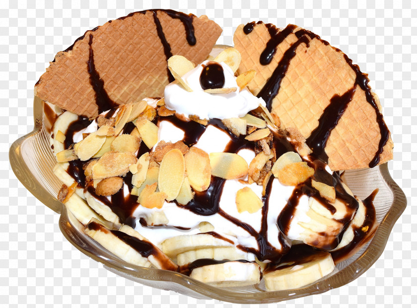 Chocolate Cake Ice Cream Waffle PNG