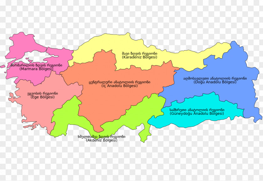 Embedded Vector Eastern Anatolia Region Central Black Sea Marmara PNG