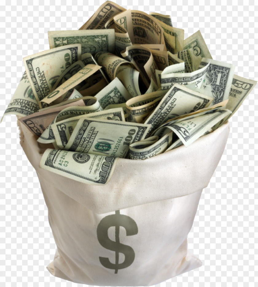 A Bag Of Dollars PNG bag of dollars clipart PNG