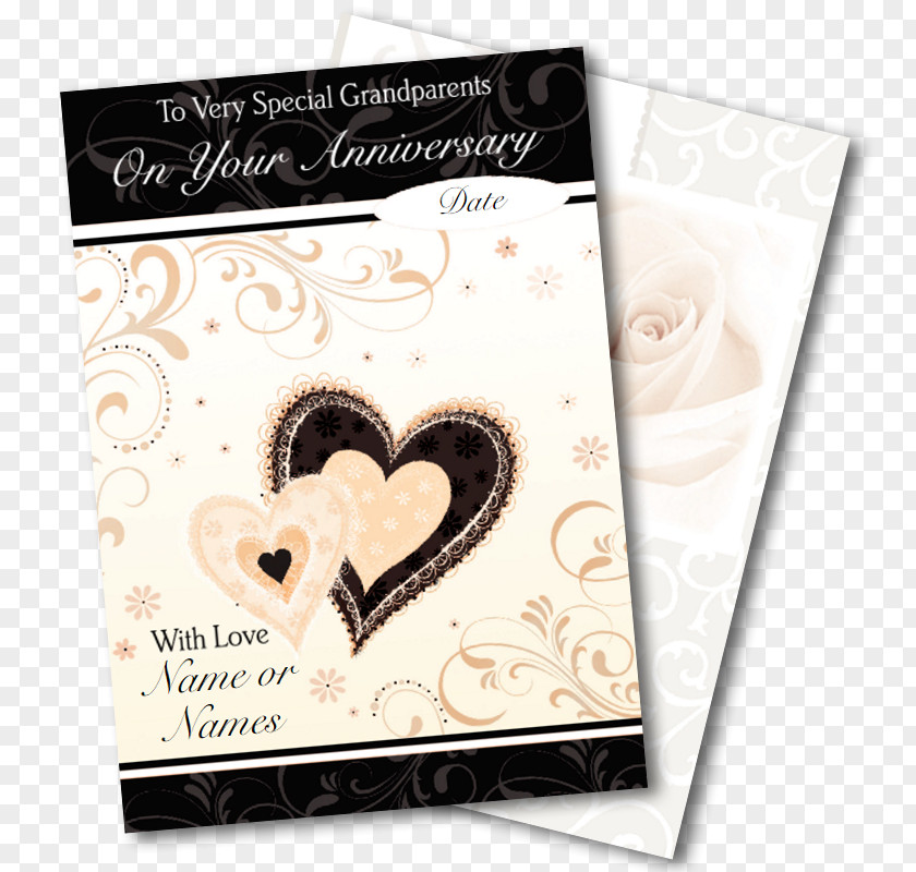 Anniversary Card Greeting & Note Cards Birthday Gift Grandparent PNG