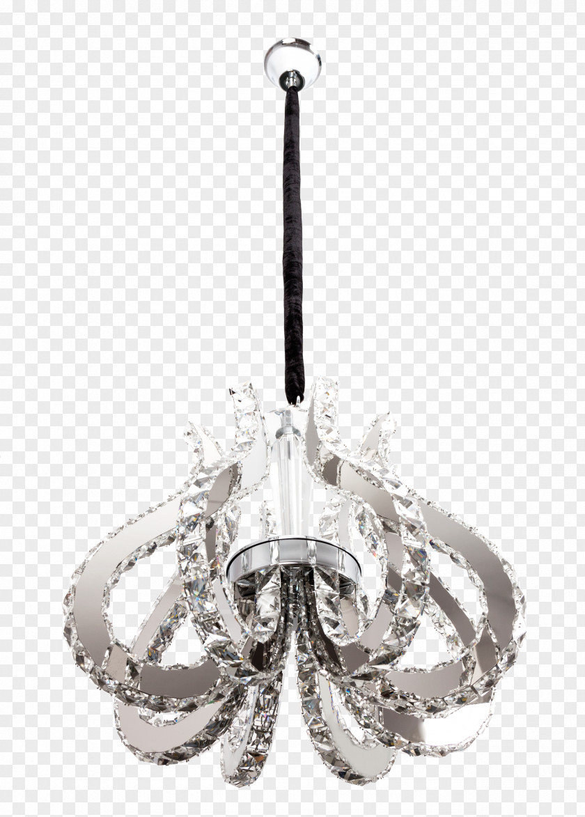 Cristal Light Fixture Body Jewellery Silver PNG