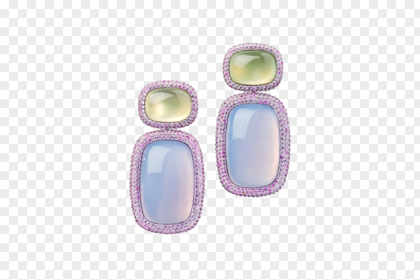 Jade Green Highlights Thomas Jirgens Jewel Smiths Oval M Bonbon Earring Purple PNG