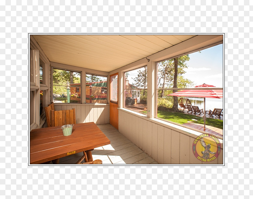 Lakeside Cottage Porch Window Living Room PNG