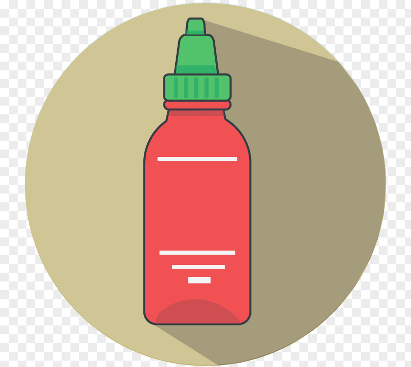 Notanish Qiz Sriracha Sauce Water Bottles Clip Art PNG