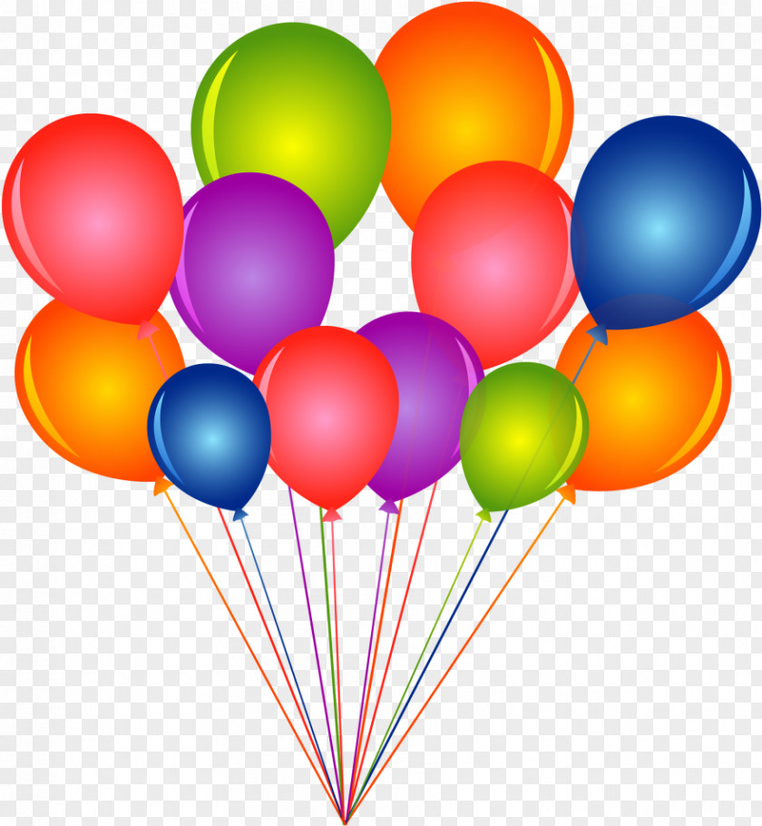 Party Supply Bunch O Balloons Birthday Background PNG